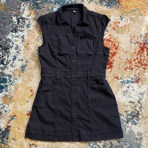 PAIGE Jaxsyn Cap Sleeve Tie Belt Shirtdress sz 12